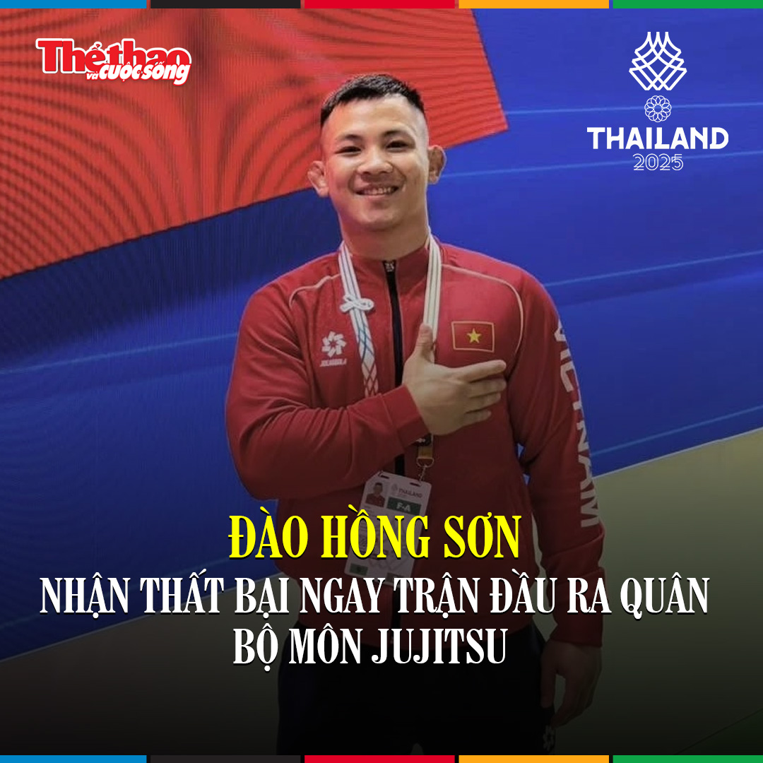 Võ sĩ Đào Hồng Sơn thất bại trong trận mở màn Jujitsu tại SEA Games 33